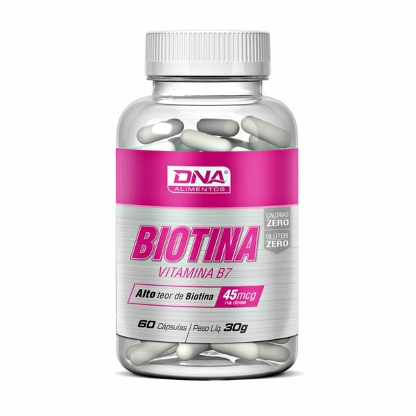 BIOTINA (VITAMINA B7) 60 CAPS - DNA SUPLEMENTOS