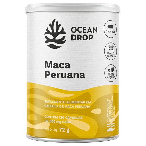 MACA PERUANA 120 CAPS 600MG - OCEAN DROP