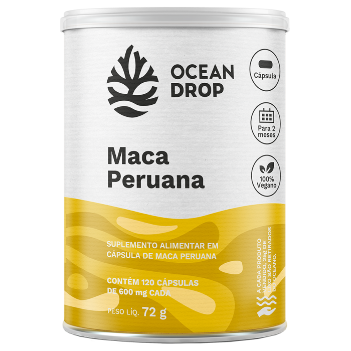 MACA PERUANA 120 CAPS 600MG - OCEAN DROP