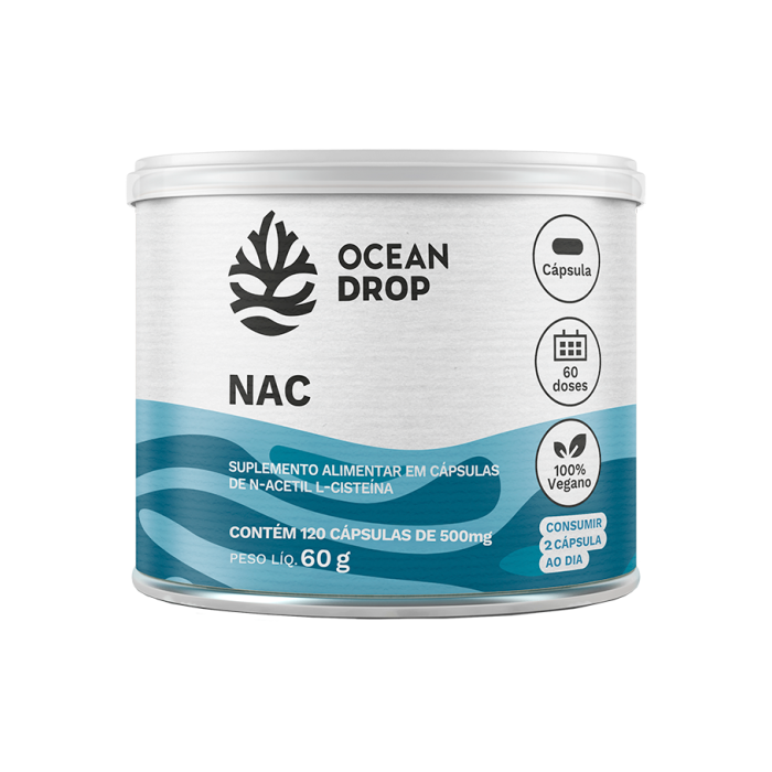 NAC N-ACETILCISTEÍNA 120 CAPS - OCEAN DROP