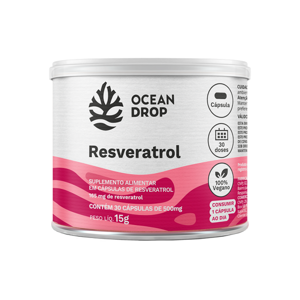 RESVERATROL 500MG 30 CAPS - OCEAN DROP