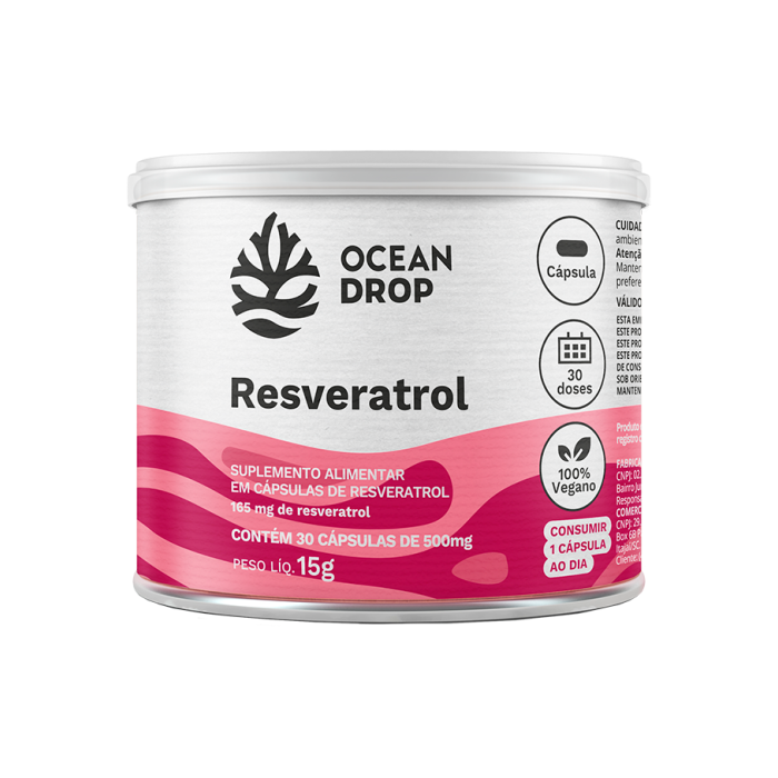 RESVERATROL 500MG 30 CAPS - OCEAN DROP