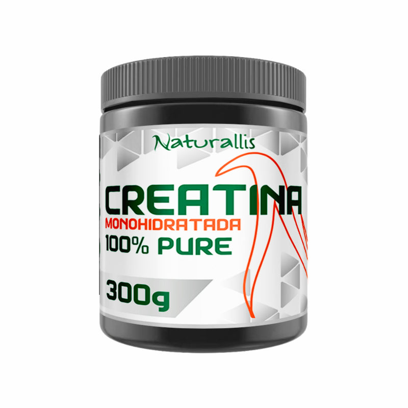 Creatina 100% Pura Monohidratada 300g - Sem sabor - Naturallis