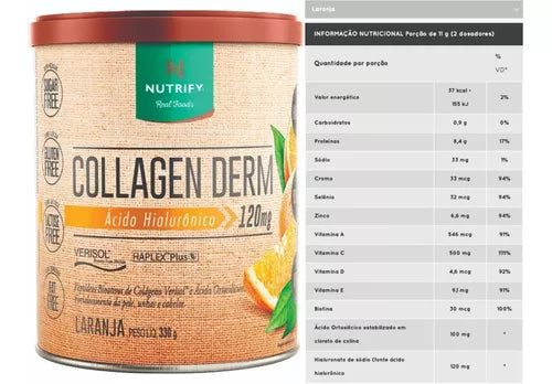 COLLAGEN DERM / ÁCIDO HIALURÔNICO 330G - NUTRIFY