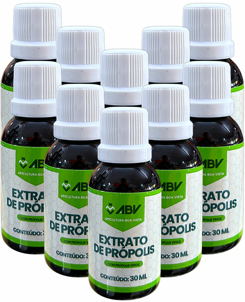 COMBO KIT 10 UNID. EXTRATO DE PRÓPOLIS VERDE ALECRIM 30ml - APICULTURA BOA VISTA