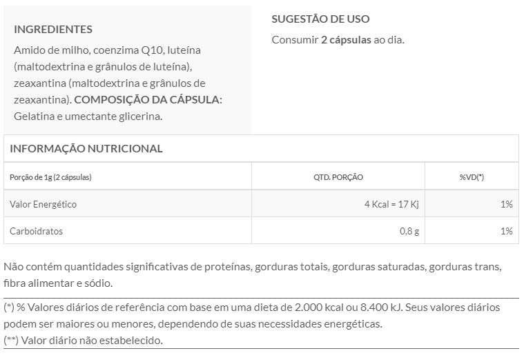 ANTIOX-BIO (COENZIMA Q10 E LUTEÍNA) 60 CAPS - MELCOPROL