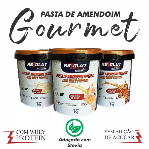 PASTA DE AMENDOIM GOURMET SABORES 1kg - ABSOLUT