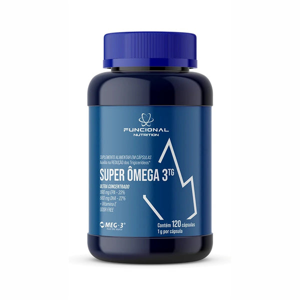 SUPER ÔMEGA 3 TG 1000mg 120 CAPS - FUNCIONAL NUTRITION