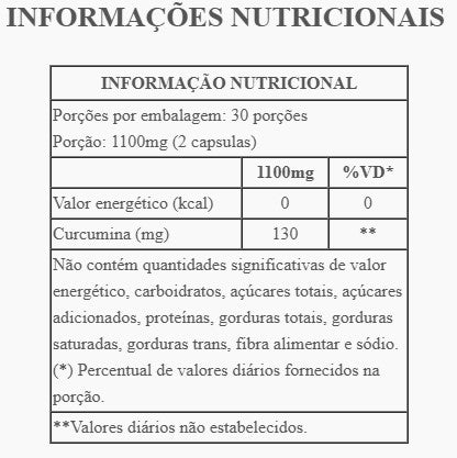 CURCUMA + PIMENTA PRETA 60 CÁPS 550MG - SUPRA ERVAS