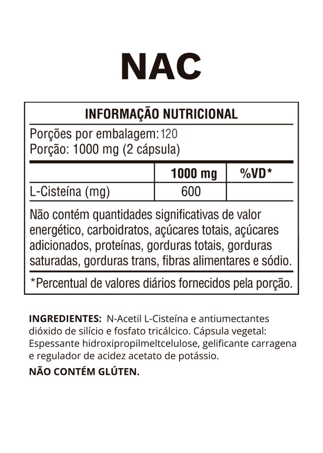 NAC N-ACETILCISTEÍNA 120 CAPS - OCEAN DROP