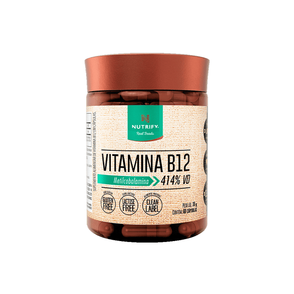 VITAMINA B12 (METILCOBALAMINA) 60 CAPS - NUTRIFY