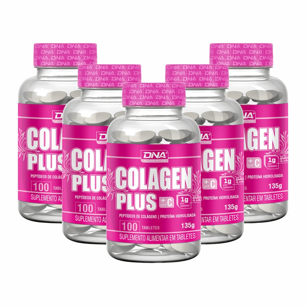 COMBO KIT 5UN COLAGEN PLUS + VIT C 100 TABS - DNA