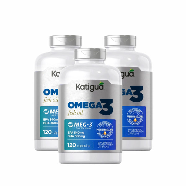 COMBO KIT 3UN. ÔMEGA 3 1000MG 120 CÁPS - KATIGUÁ