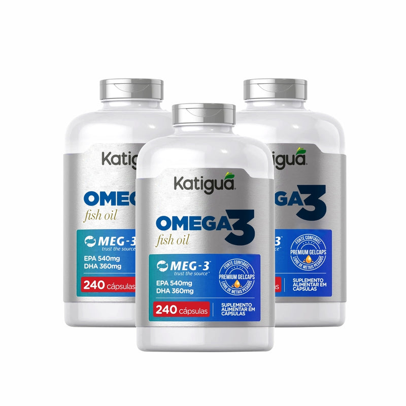 COMBO KIT 3UN ÔMEGA 3 1000MG 240 CÁPS - KATIGUÁ