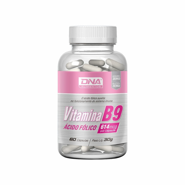 VITAMINA B9 (ÁCIDO FÓLICO) 60 CAPS - DNA SUPLEMENTOS