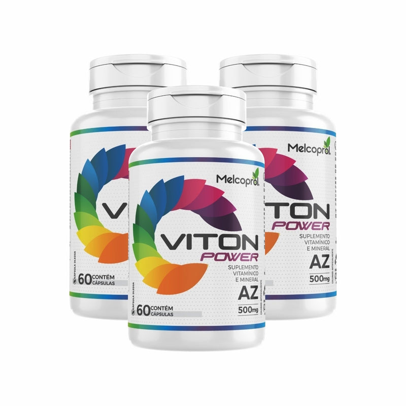 COMBO KIT 3UN VITON POWER MULTIVITAMÍNICO 100 CAPS - MELCOPROL