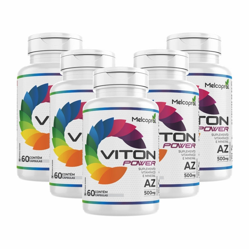 COMBO KIT 5UN VITON POWER MULTIVITAMÍNICO 100 CAPS - MELCOPROL